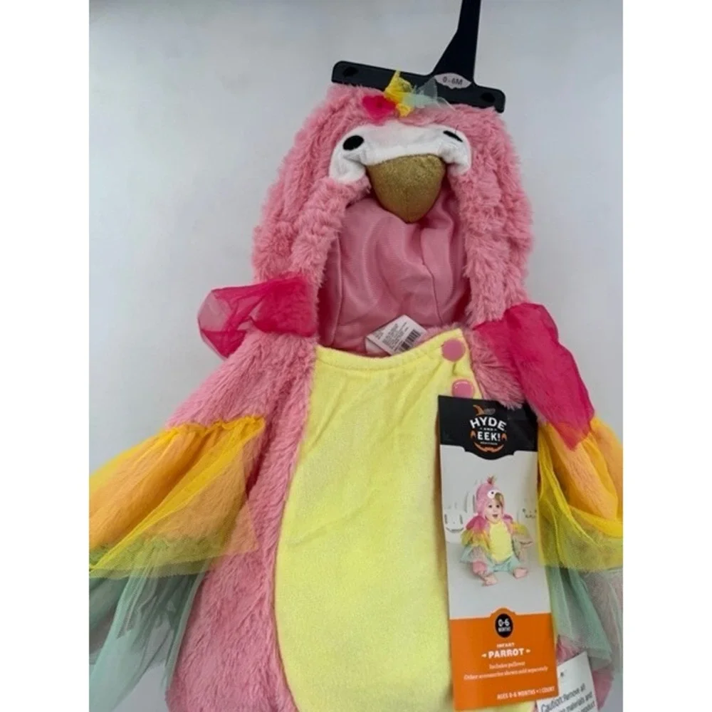 Hyde Eek NEW Parrot Halloween Costume 0-6 Months Multicolor Soft